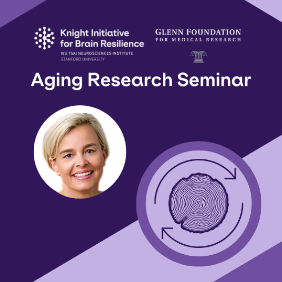 Event card highlighting speaker Ursula Jakob for the Inaugural ‘Knight/Glenn Aging & Resilience Seminar Series’ featuring Dr. Ursula Jakob