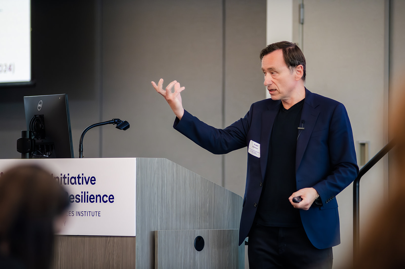 Ivan Soltesz speaking at the Spring 2026 Knight Symposium